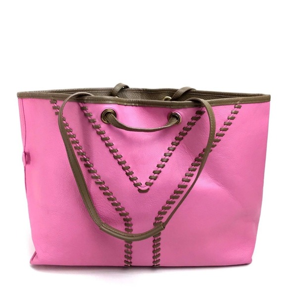 YVES SAINT LAURENT Pink Leather Tote Bag - Picture 8 of 10